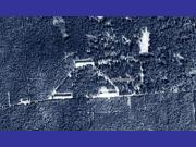 Letecký snímek areálu v roce 1954